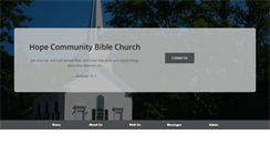 Desktop Screenshot of hopecommunitybiblechurch.org