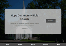 Tablet Screenshot of hopecommunitybiblechurch.org